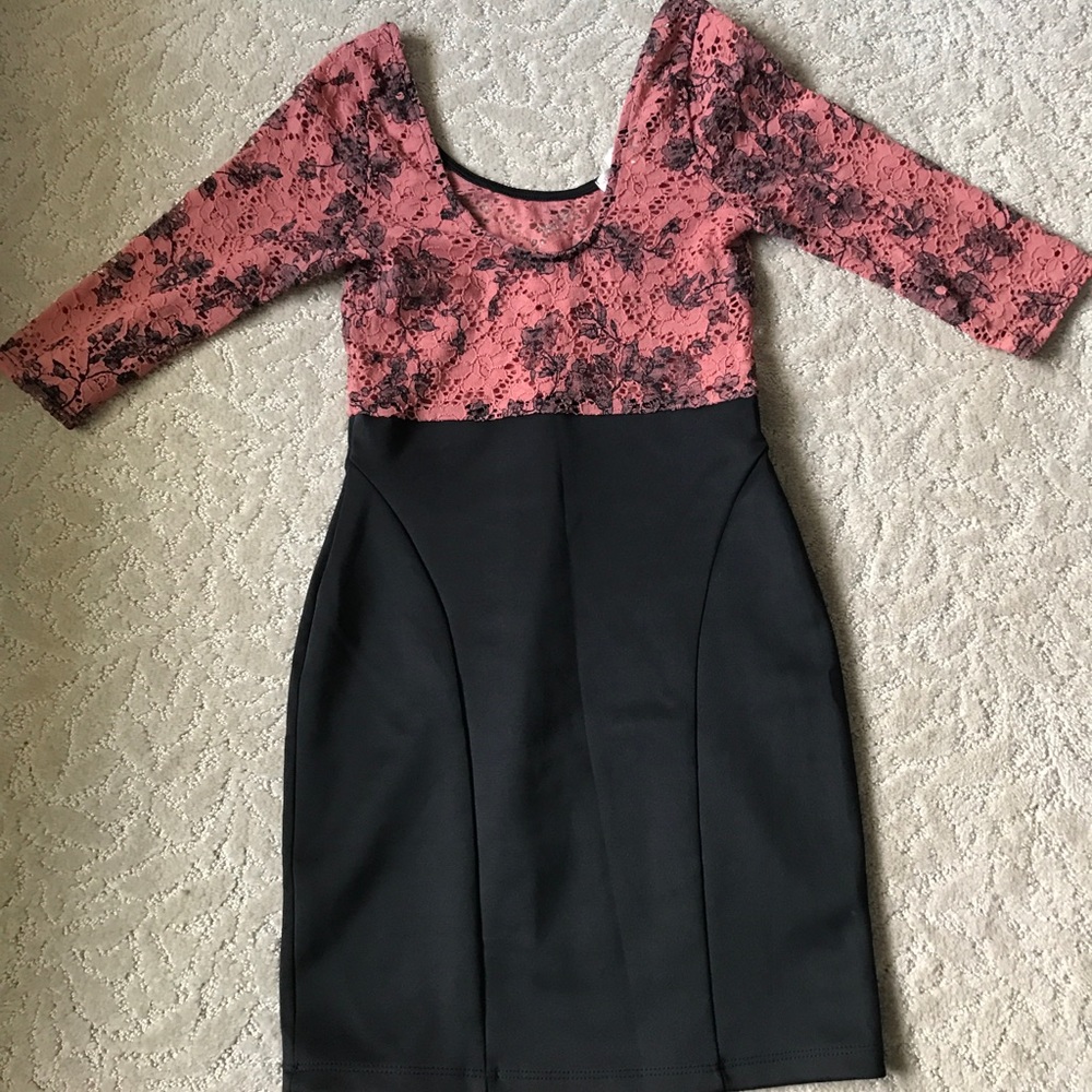 Agaci- Pink and Black Dress