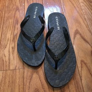 Coach flip flops