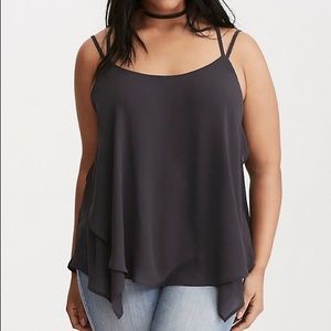 Torrid strappy chiffon cami size 1