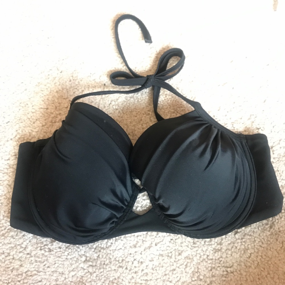 Victoria's Secret black bikini top 34DD