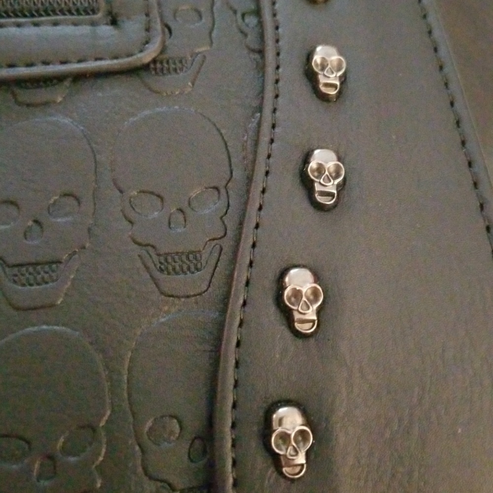 Studded skull bag
