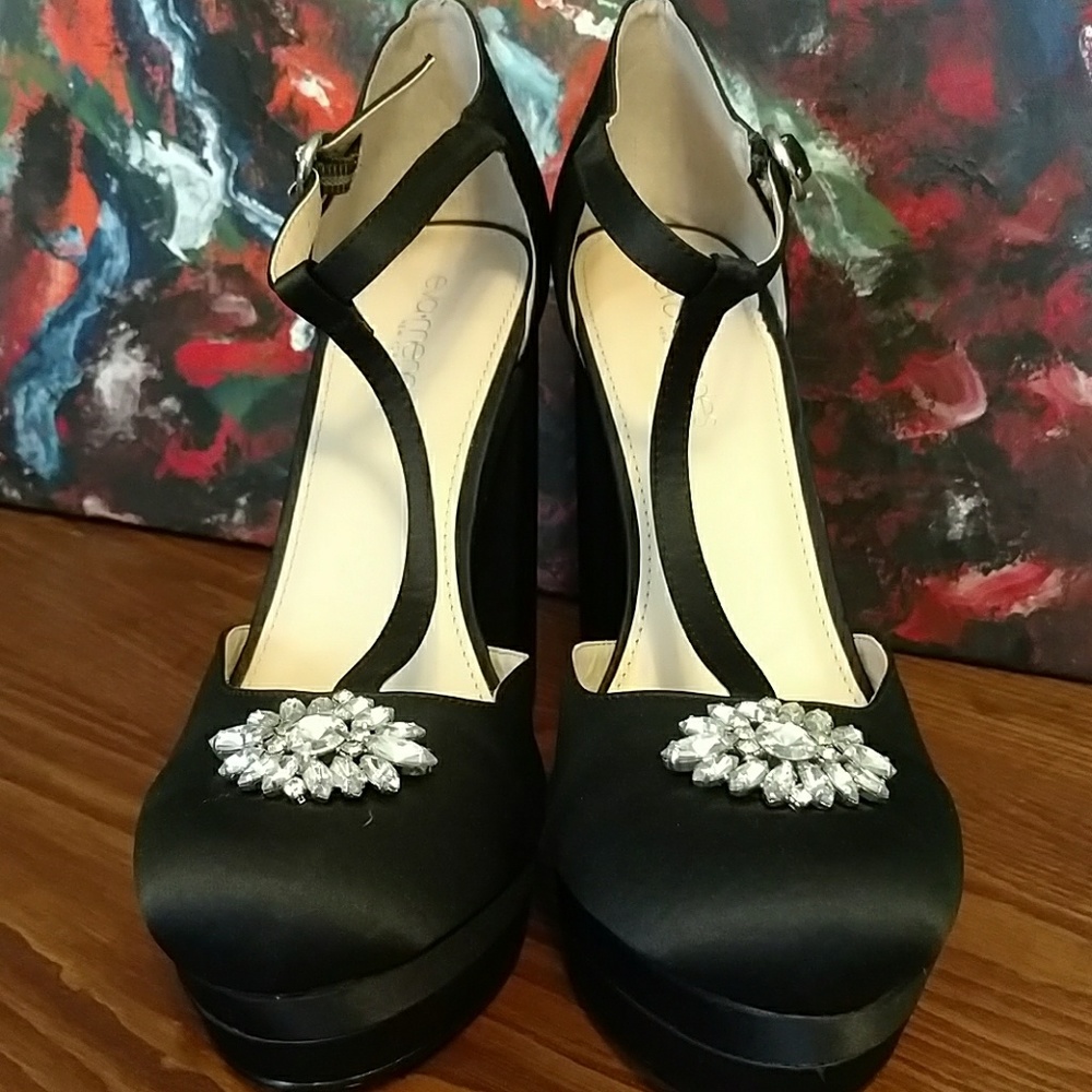 Sexy Embellished T-Strap