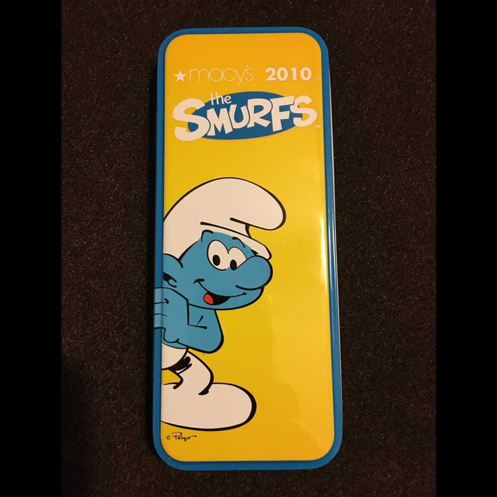 Smurf tin pencil box