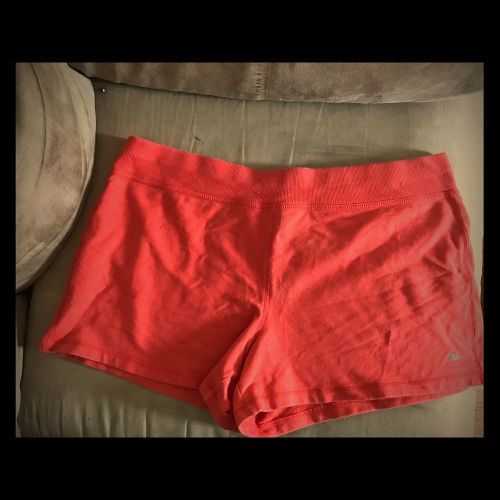 Orange athletic shorts