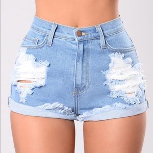 Fashion Nova Longest Summer Denim Shorts