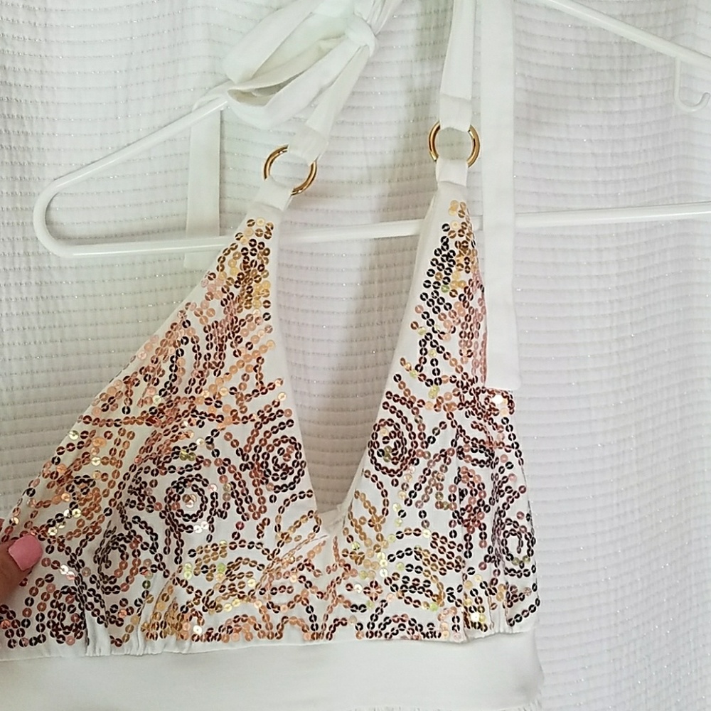 VS bra top sequin dress