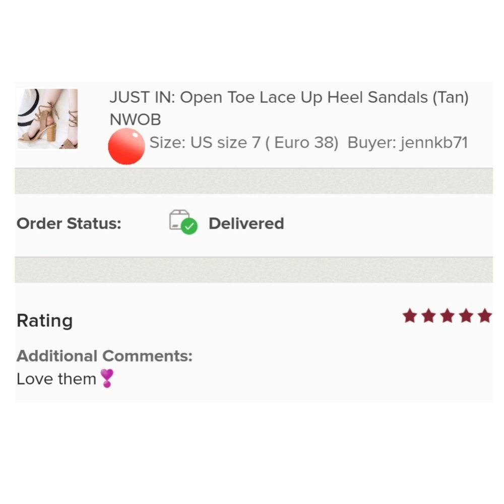 🎁H.P.🎁5⭐Tan Open Toe Lace Up Heels - Picture 5 of 5