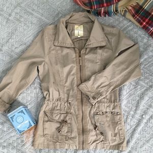 FALL SALE Tilly's Tan Studded Cargo Jacket
