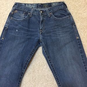 Mens Ariat M5 Low Rise Jeans Straight Leg