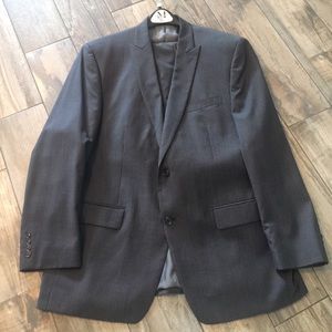 Calvin Klein dark grey pin stripped suit