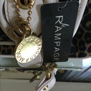 White Leopard Print Small Handbag 25% off