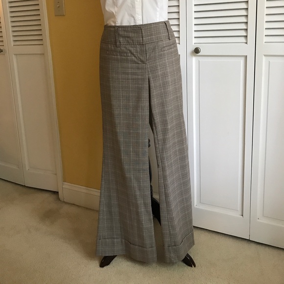 Wide Leg Plaid pant Bundle Brown - Picture 1 of 6