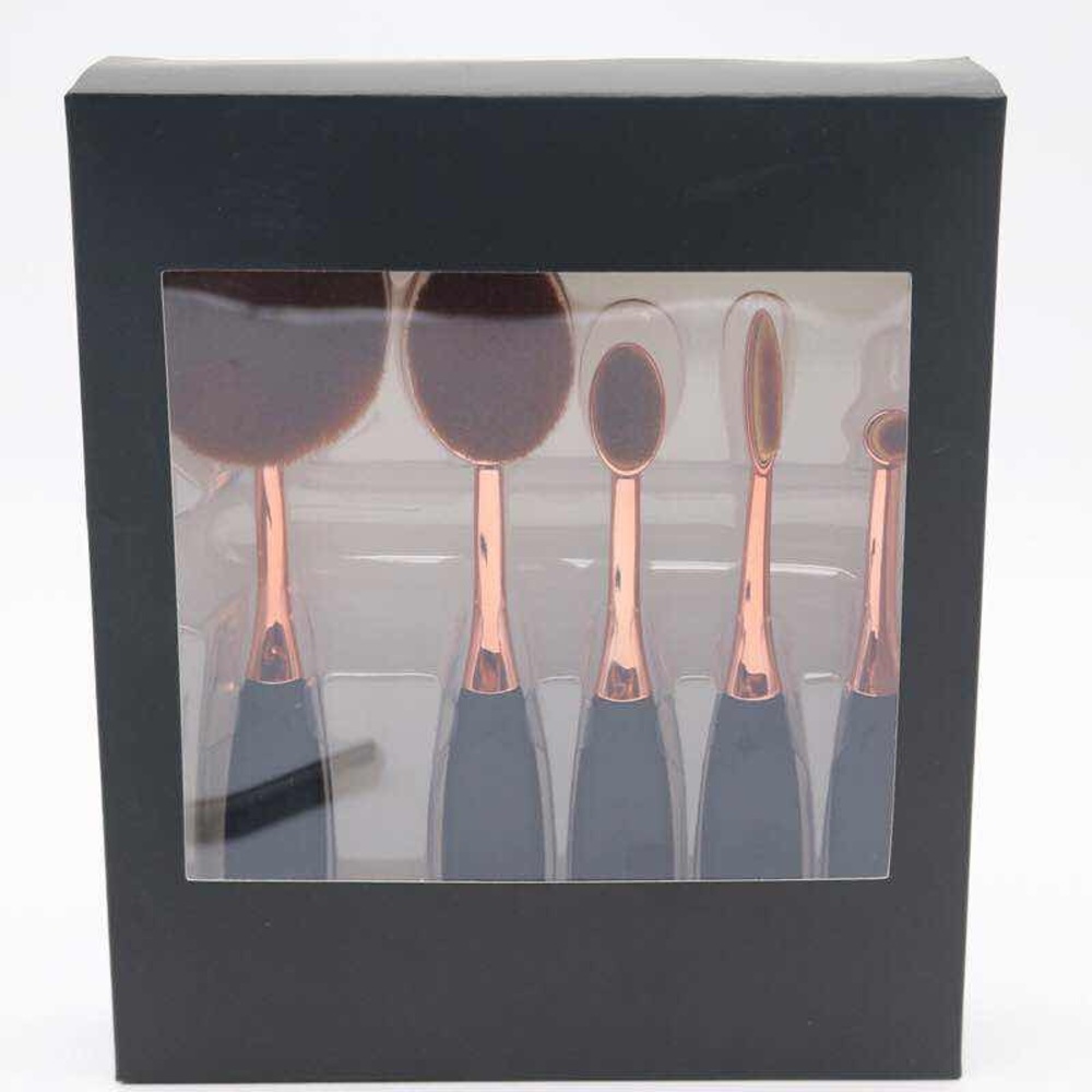 ☘️☘️New 5pcs Rose Gold Ovals  Toothbrush Set