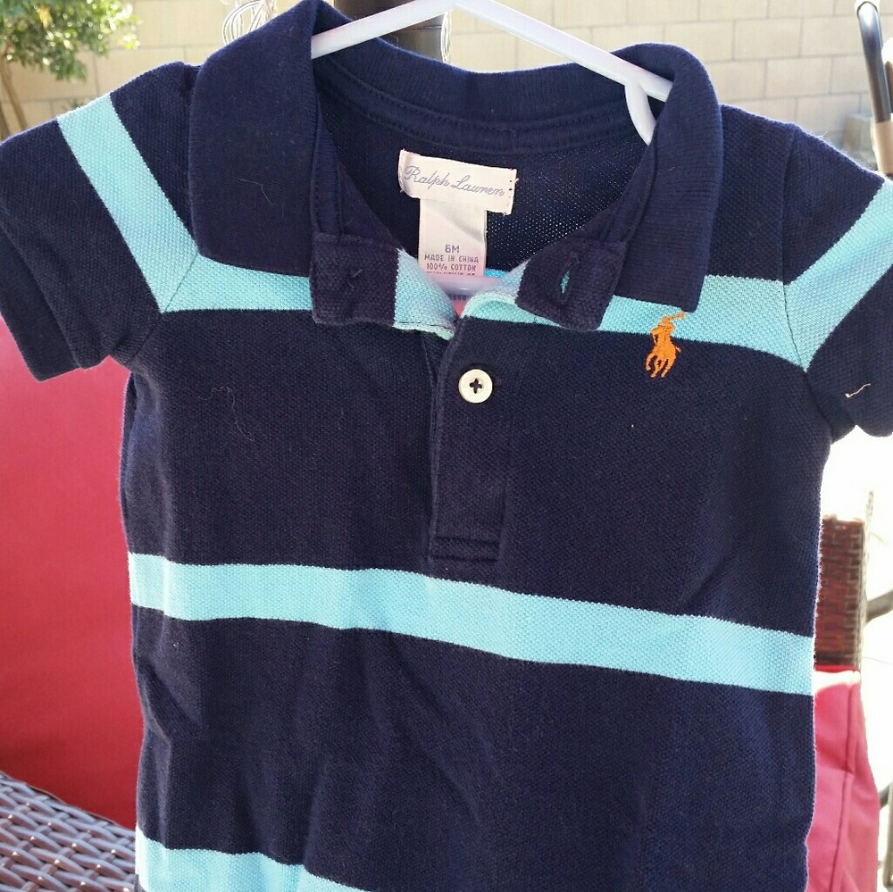 Ralph Lauren baby Polo romper 6mos