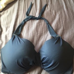 Victoria's Secret grey halter bikini top