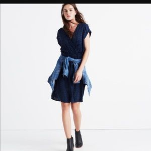 Madewell diamond wrap dress