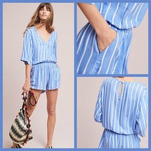 Anthropologie Ancona Striped Romper Sz XS SOLD OUT