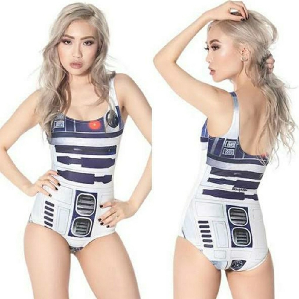R2D2 One Piece Bathing Suit size small