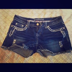 Short denim shorts