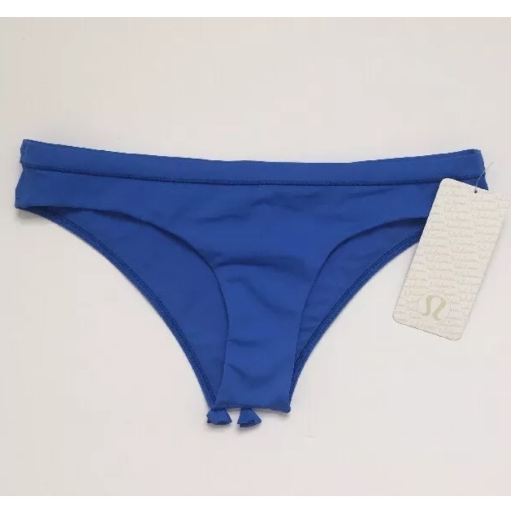 NWT Lululemon Be Cheeky Bikini Bottom Blue Size 10