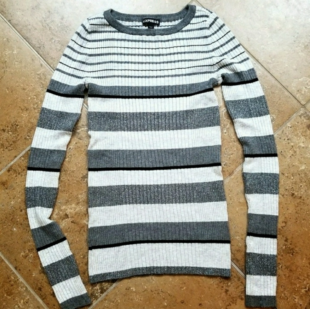 Express striped sweater size S