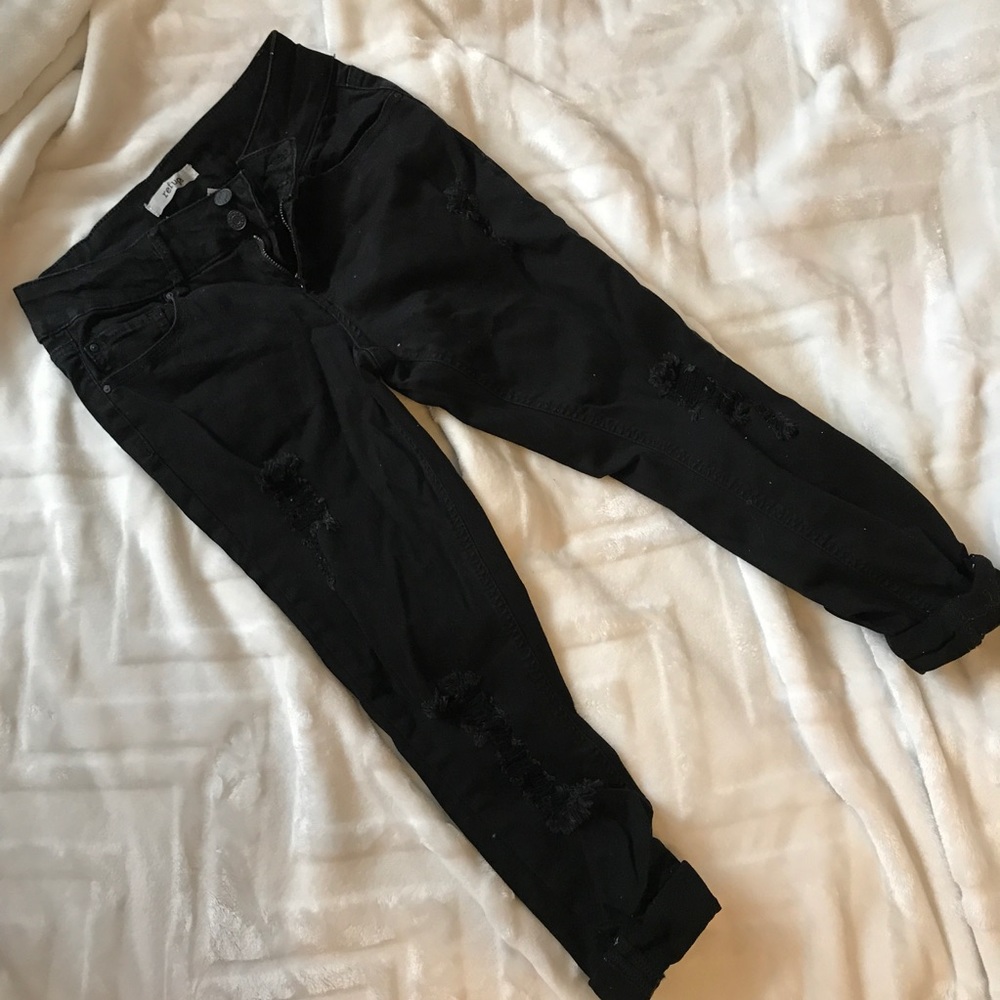 Basic black jeans