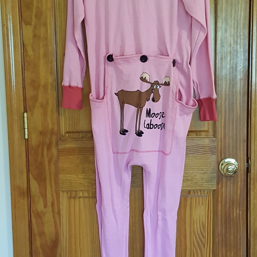 MOOSE IN THE CABOOSE   ONESIE PAJAMA   NWT