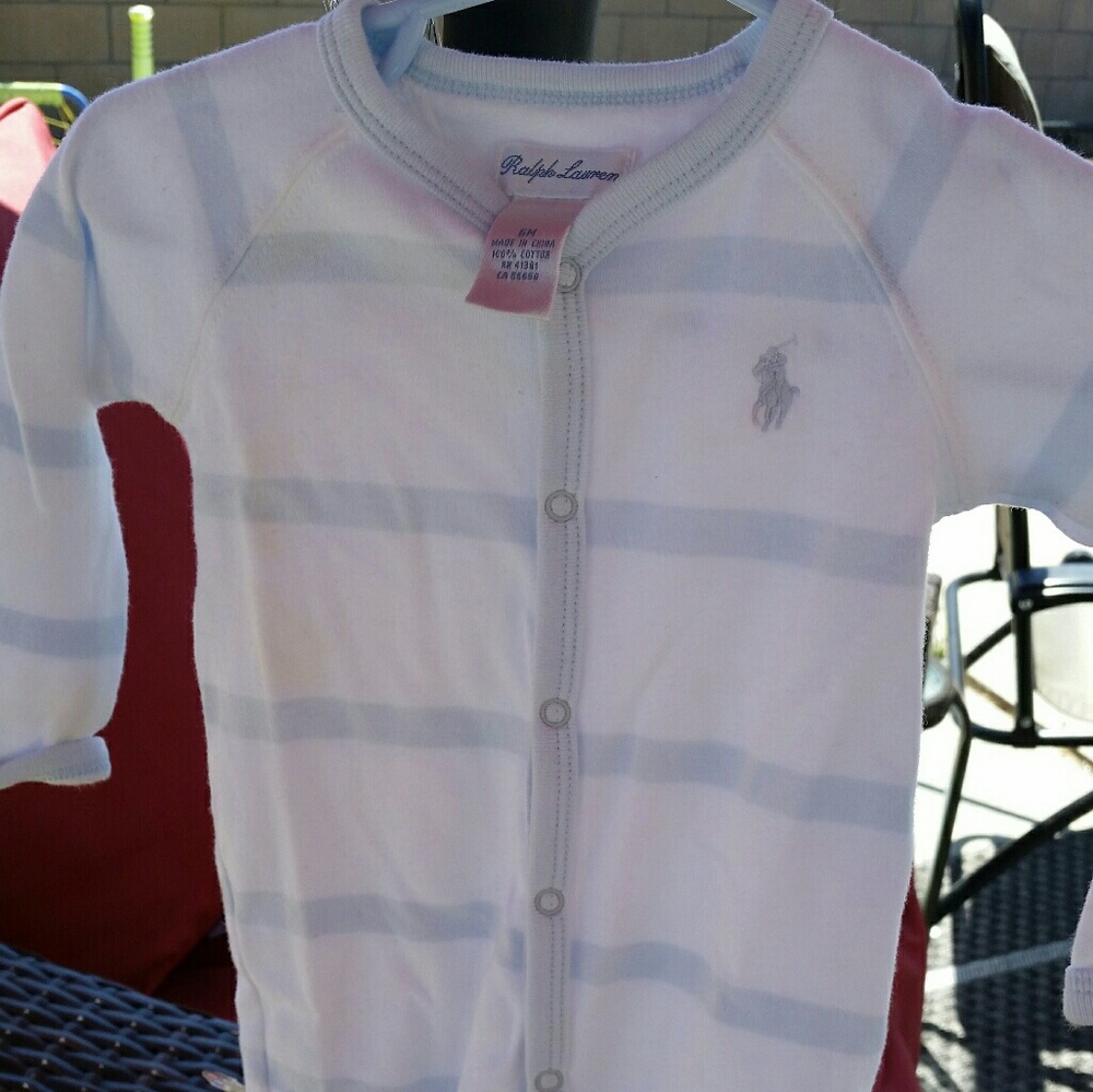 Ralph Lauren baby sleep & play striped 6mos
