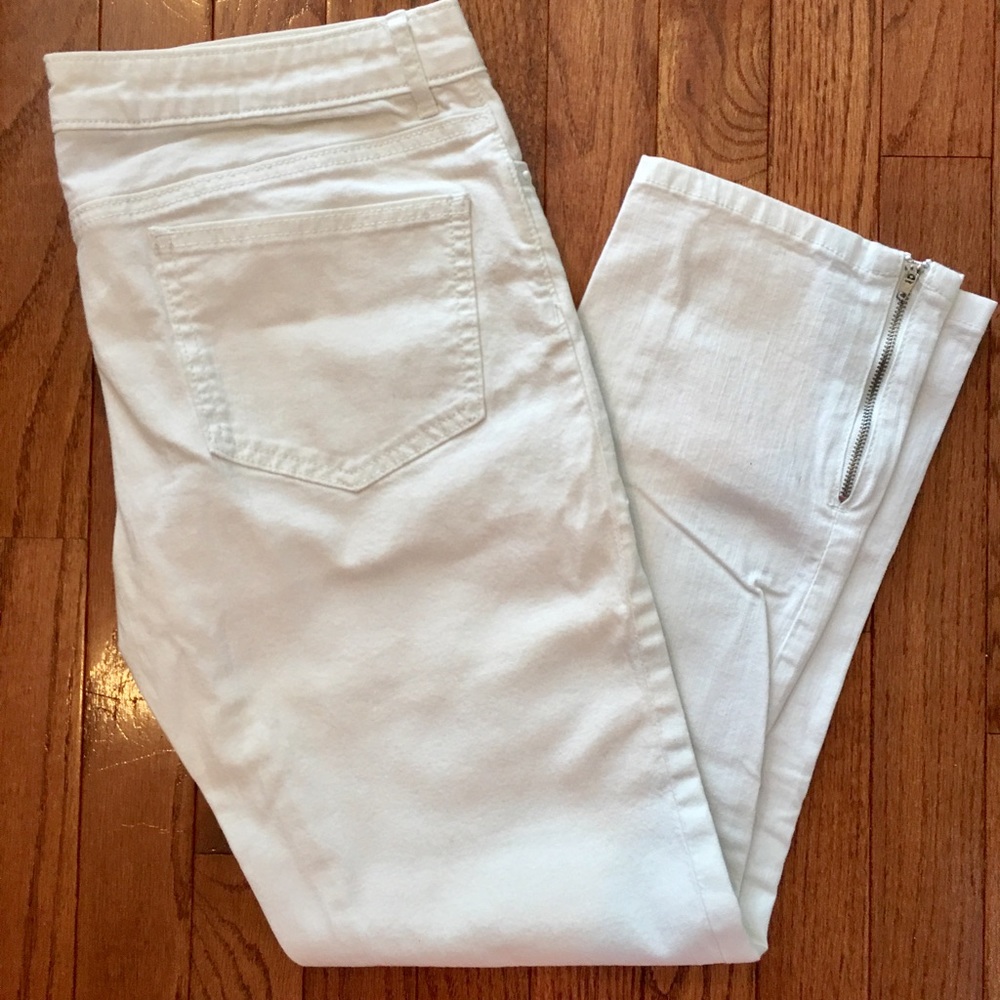 Norma Kamali Denim in Eggshell Size 6