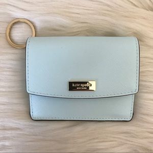 kate spade new york Petty Wallet w/ key fob Green