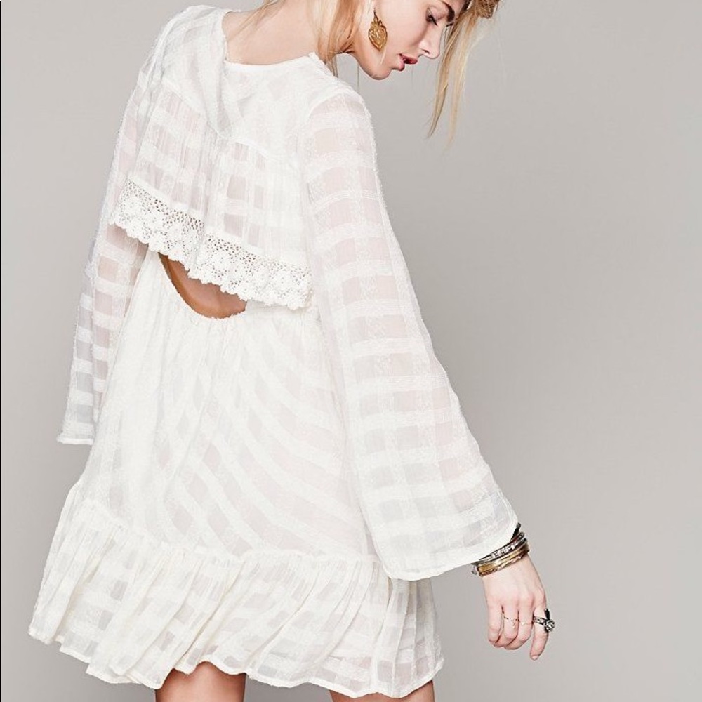 Free People open back gentle dreamer lace dress