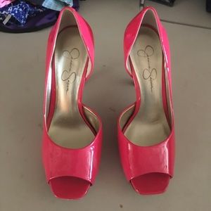 Jessica Simpson peep toe heel