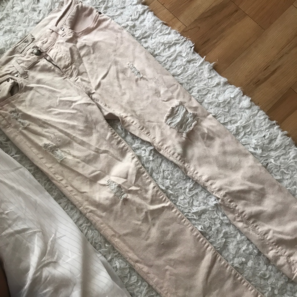 Basic white jeans