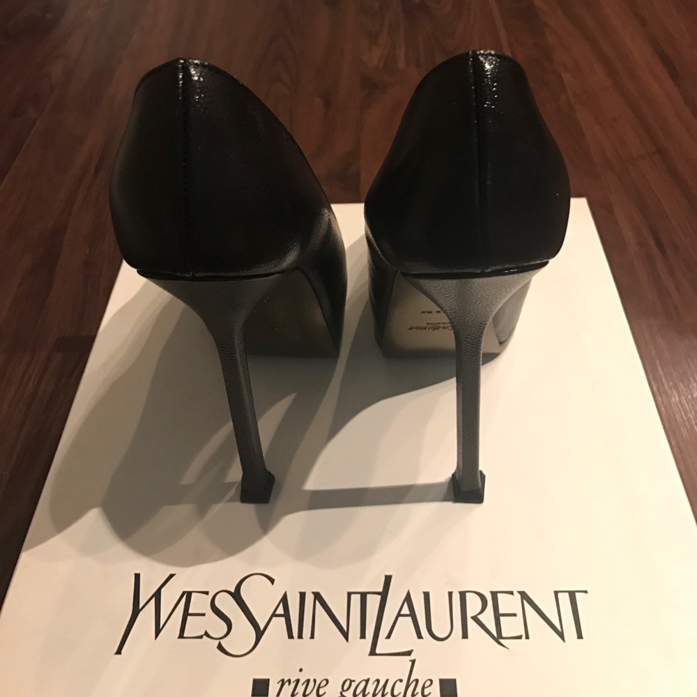 YSL Black Leather 105 Pump - Picture 2 of 5