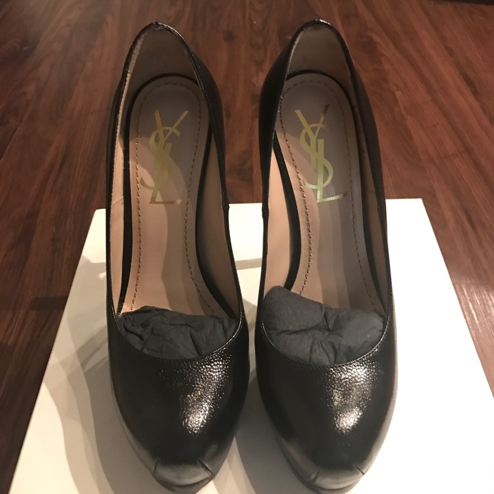 YSL Black Leather 105 Pump - Picture 3 of 5