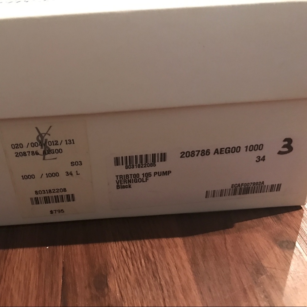 YSL Black Leather 105 Pump - Picture 5 of 5