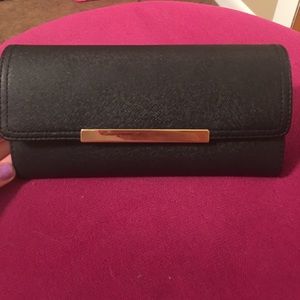Black and gold wallet