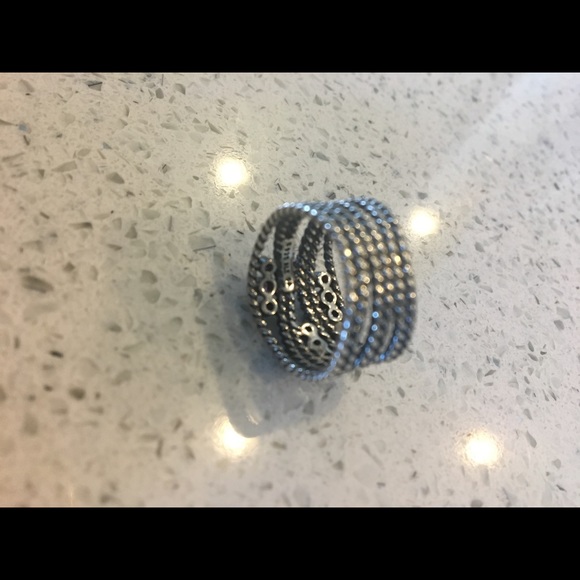 Pandora Sterling Silver Ring - 5/6 - Picture 5 of 7