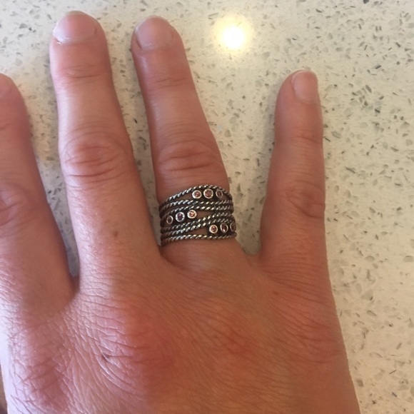 Pandora Sterling Silver Ring - 5/6 - Picture 6 of 7