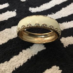 Stella & Dot Cream & Gold Bangle