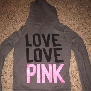 PINK zip up sweatshirt