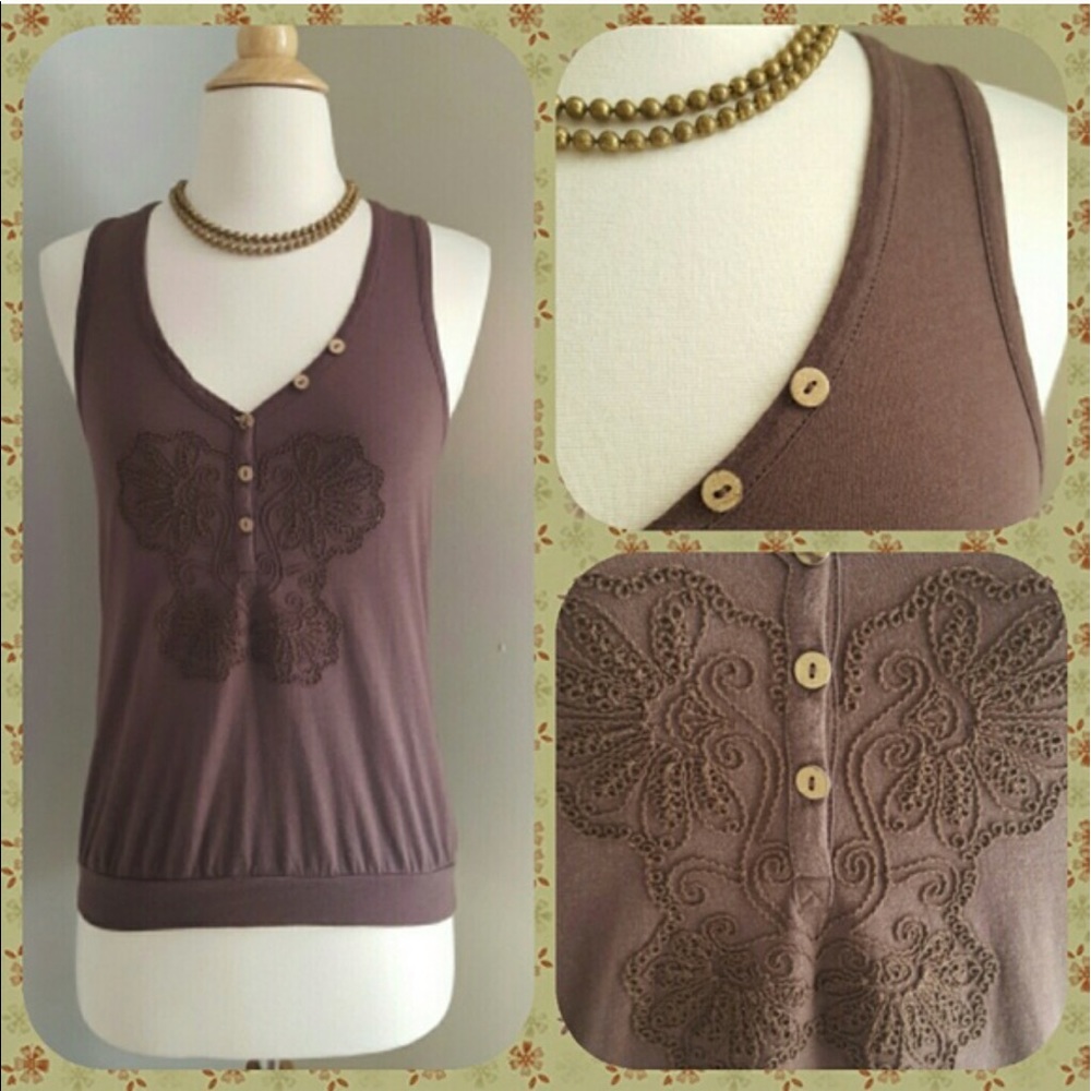 Anthropology Rock Cress Tank by C Keer