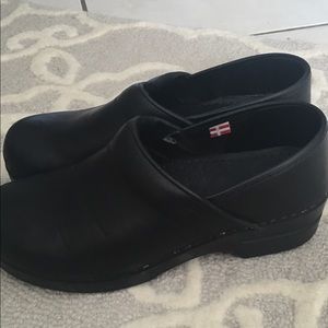 Sanita Black Nursing Clogs