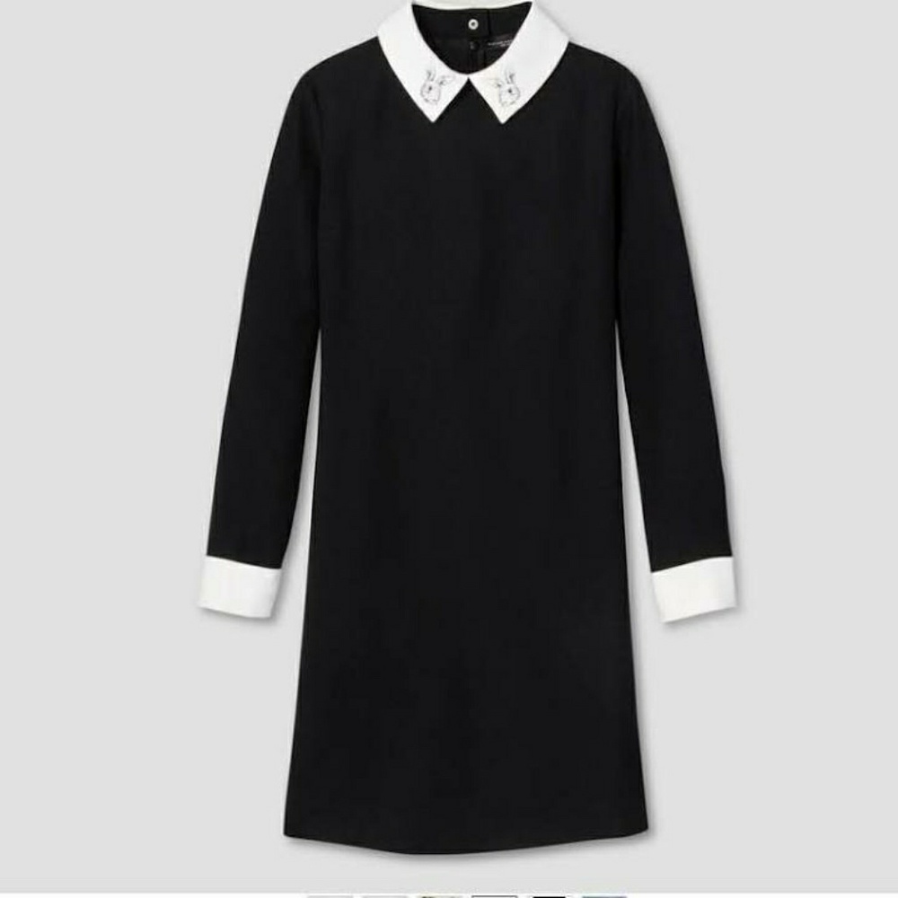 Victoria Beckham Womens Bunny Rabbit Collar dress