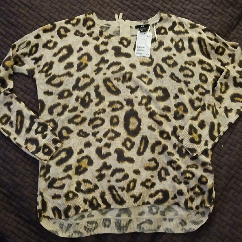Leopard print sweater