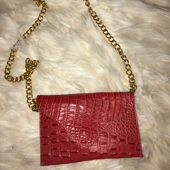 Red snake skin never been used JJ Winters purse - Picture 1 of 3