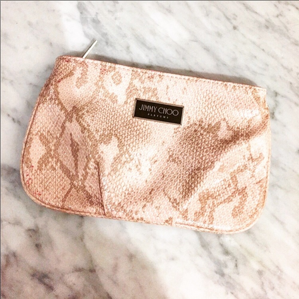 Jimmy Choo Parfums clutch/cosmetic carrying case.