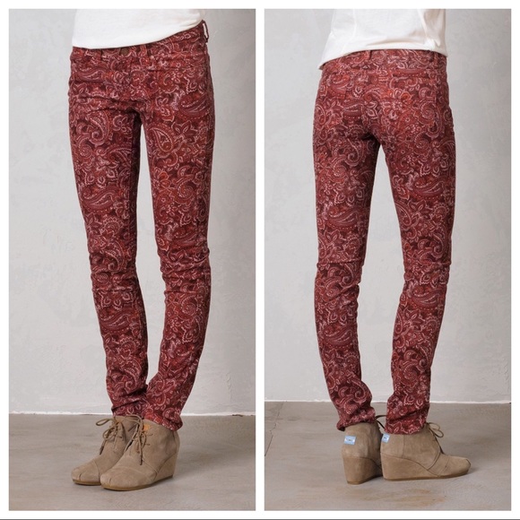 printed corduroy pants