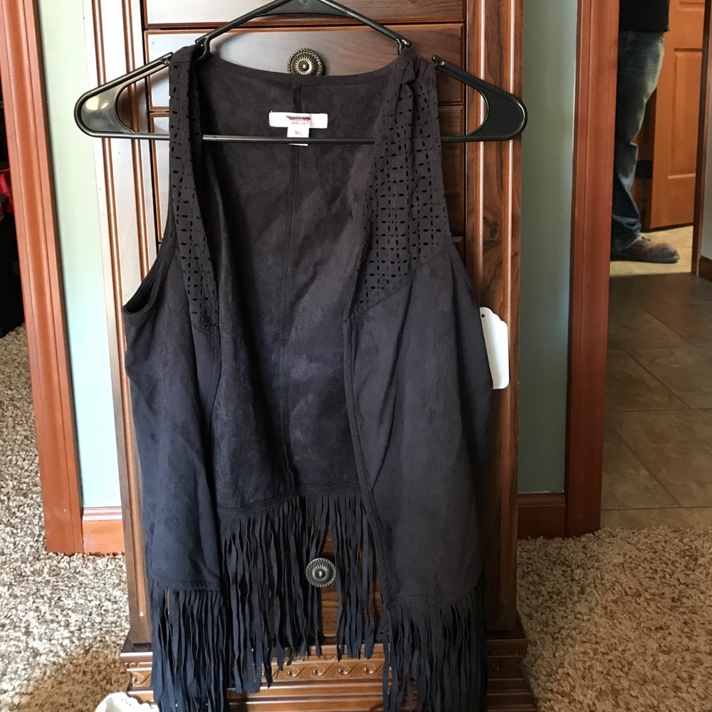 Soft Frayed Vest