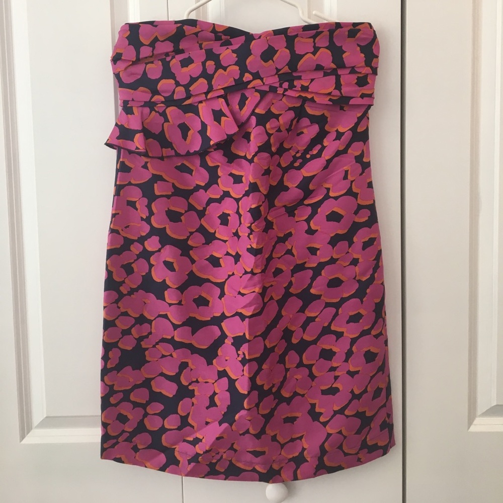 See By Chloe Floral Strapless Dress